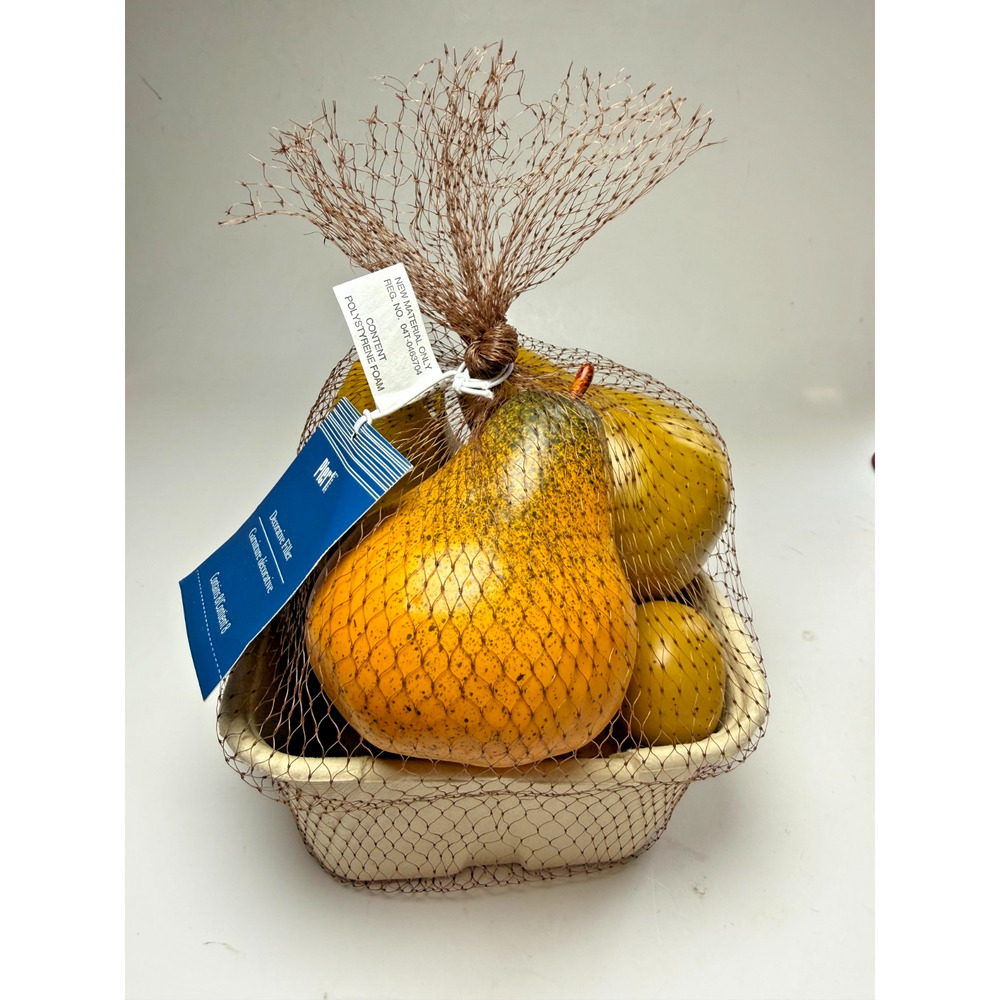 Pier 1 Imports 8 Faux Fruit Pears Home Staging Decor Artificial Realistic NWT